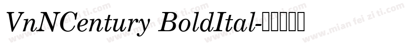 VnNCentury BoldItal字体转换